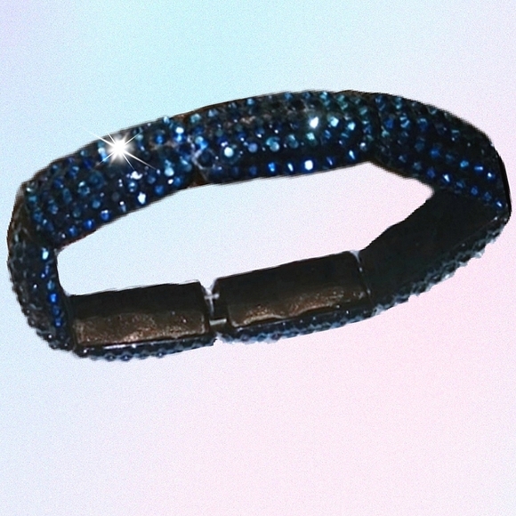 Blue Beaded Sparkly Earrings, Bracelet & Necklace - Picture 10 of 16